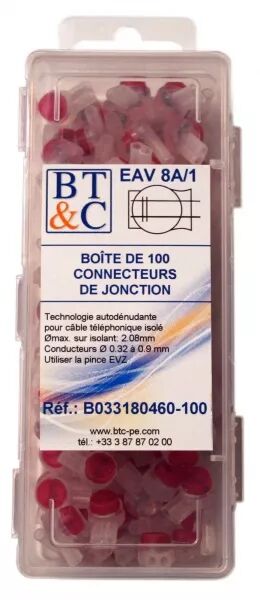 Boite de 100 connecteurs de jonction (B033180460-100)