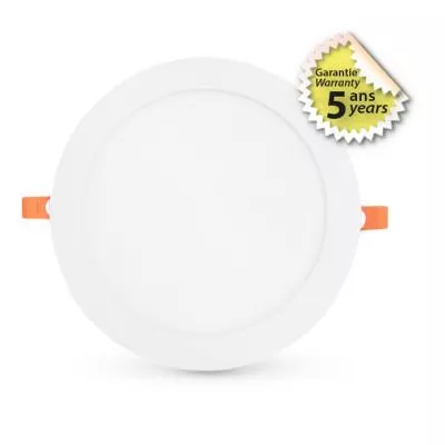 MIIDEX - SLIMY II DOWNLIGHT DIAM 225MM 18W 4000K ALU BLC 5ANS (100030)