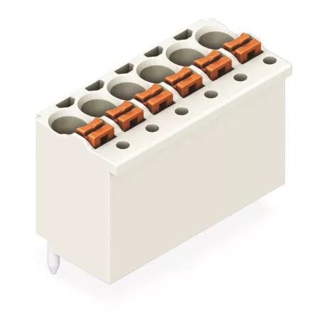 1-conductor THR female header Broche � souder � 1 mm Droit, gris clair (2091-1182/200-000/997-407)