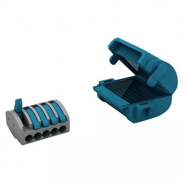 1 Mini boite de jonction 0,6kV, 32A IPX8, avec gel isolant et borne rapides, 1x5 (232054)