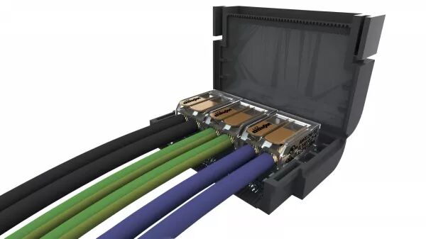 1 MINI BOITE DE JONCTION 0,6KV, 32A IPX8, AVEC GEL ISOLANT ET BORNE RAPIDES, 3X2