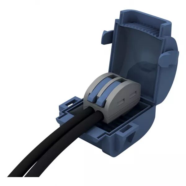2 Mini boite de jonction 0,6kV, 32A IPX8, avec gel isolant et borne rapides, 1x2 (232048)