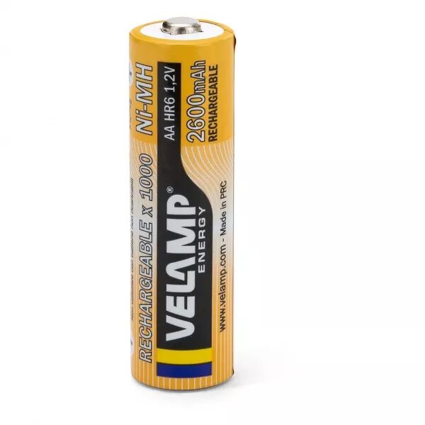 2 piles rechargeables NI-MH AA 2600 mAh