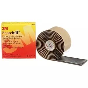3M Scotchfil Ruban �lastom�re autosoudable isolant Noir 1,5m x 38mm avec liner (80000)
