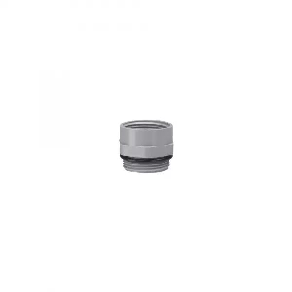 ADAPTATEUR M�LE PG16 ET FEMELLE ISO25 GRIS RAL7001