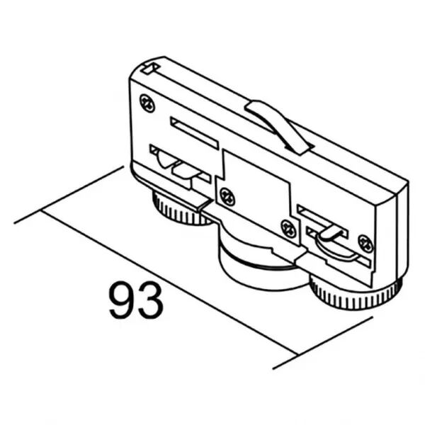Adaptateur pour rail 3 allumages (16340)