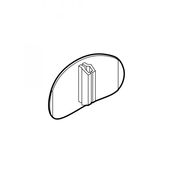 Agraphe joint de couvercle pour corniche Keva 30mmx30mm - PVC Blanc Artic