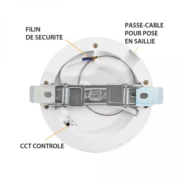 ALD�BARAN DOWNLIGHT DIAM 128MM 6W CCT DIAM ENCAST AJUS PC