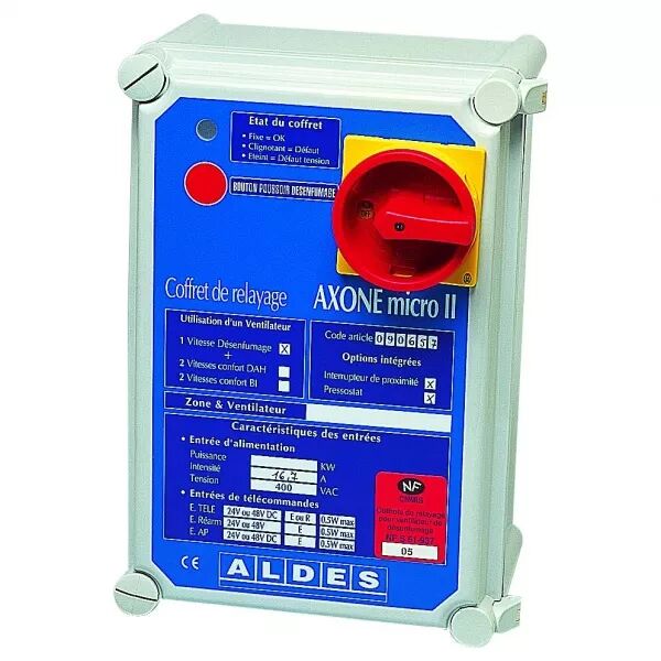 ALDES - Axone Micro III-1 Vitesse/D�senfumage- Triphas� 230 V - 16.7A (11090658)