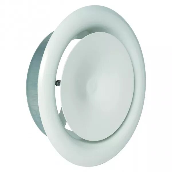 ALDES - Bouche � noyau r�glable de soufflage acier blanc SR 145 D160 (11052206)