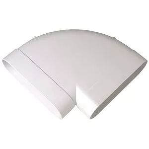 ALDES - Coude Minigaine blanc 90� horizont.�quivalent D125 (60x200) (11023973)