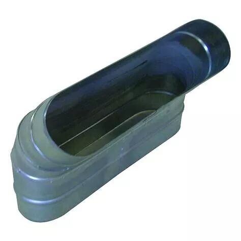 ALDES - Coude vertical oblong galvanis� CVO � 45� - L 450mm x H 100mm (11063283)