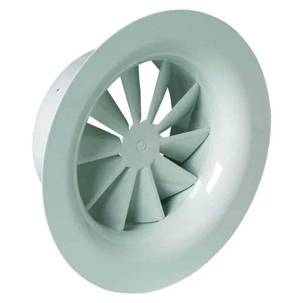ALDES - Diffuseur circulaire fixe � jet h�lico�dal pr plafond en acier blanc SR 861 D315 (11051109)