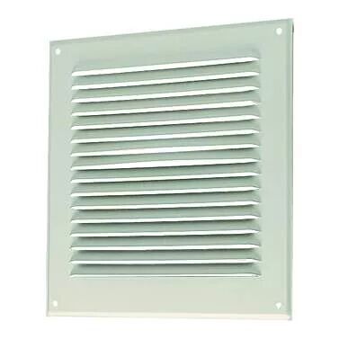 ALDES - Grille ext�rieure m�tallique GAT 150x200 mm - Blanc avec grillage anti-moustique (11001009)