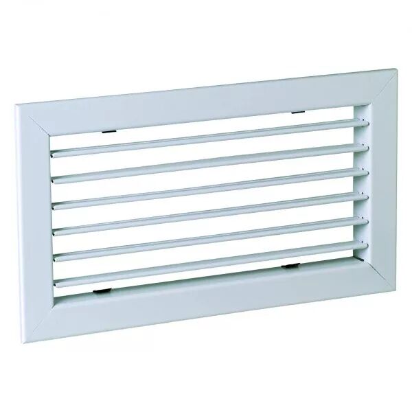 ALDES - Grille simple d�flexion de reprise en acier SC 101 fixation par clips 200x100 (11050020)