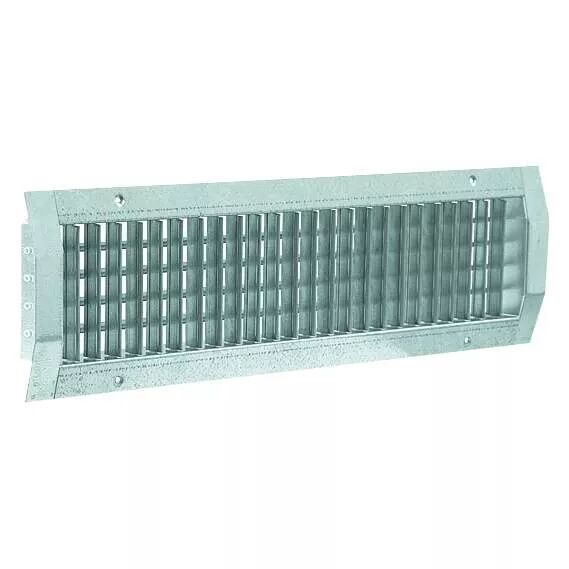 ALDES - Grille sur conduit simple d�flexion de soufflage en acier GD 102 - 625x225 mm (11050107)