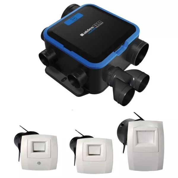 ALDES - Kit VMC simple flux EasyHOME HYGRO COMPACT Premium Moyenne Pression MP (11033506)