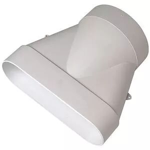ALDES - Raccord Minigaine blanc mixte droit �quivalent D125 (60x200) (11023995)