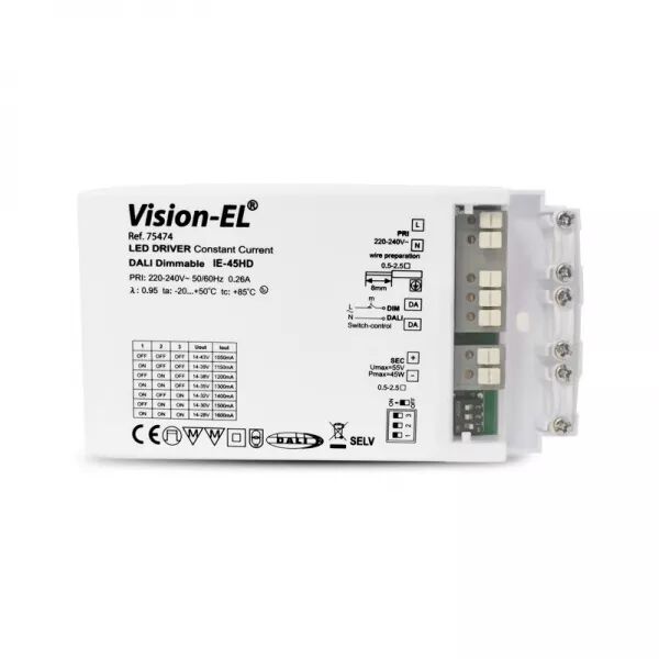 ALIM DALI PUSH 45W 14-43VDC 1050-1600MA IP20 5ANS