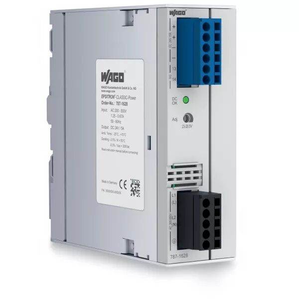 ALIMENTATION � D�COUPAGE CLASSIC 2 X 180..550 V AC / 24 V DC - 5 A - RELAIS DC O