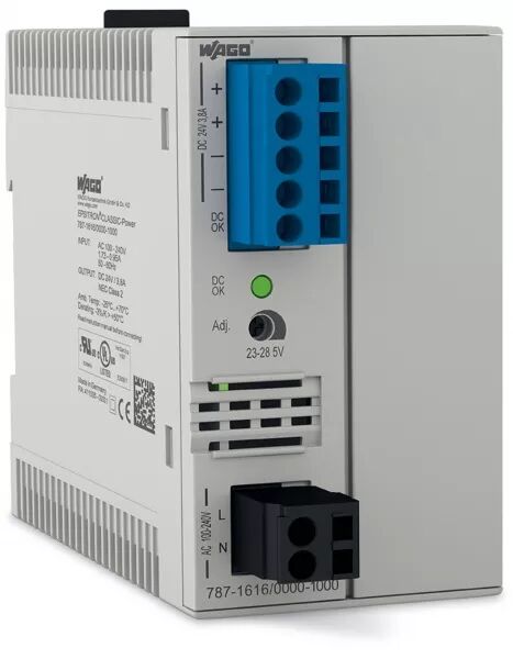 ALIMENTATION � D�COUPAGE CLASSIC 230 V AC / 24 V DC - 3.8 A LPS - SORTIE DC OK