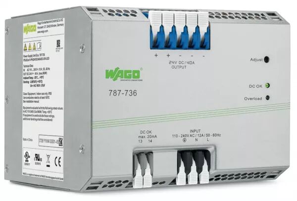 ALIMENTATION � D�COUPAGE ECO MONOPHAS�E 230 V AC / 24 V DC - 40 A - SORTIE DC OK