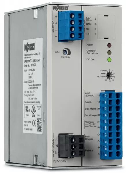 ALIMENTATION CLASSIC MONOPHAS�E AVEC R�GULATEUR DE CHARGE 24 V DC - 5 A