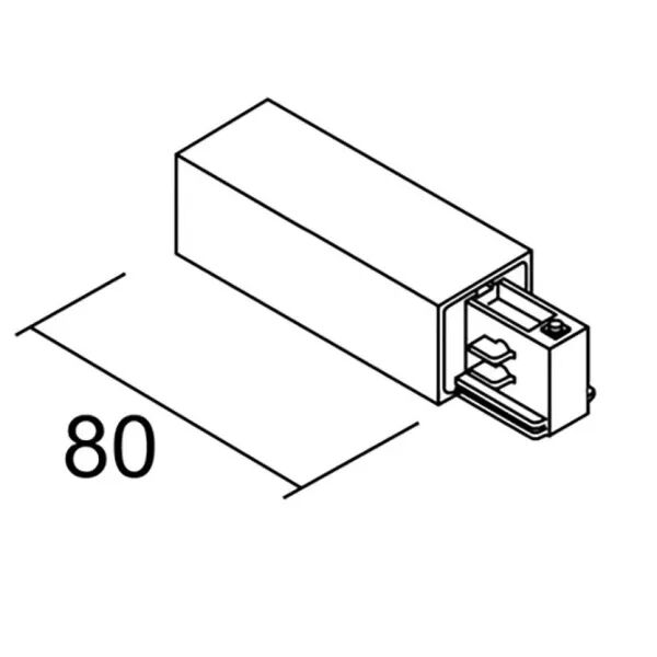 ALIMENTATION DROITE POUR RAIL 3 ALLUMAGES