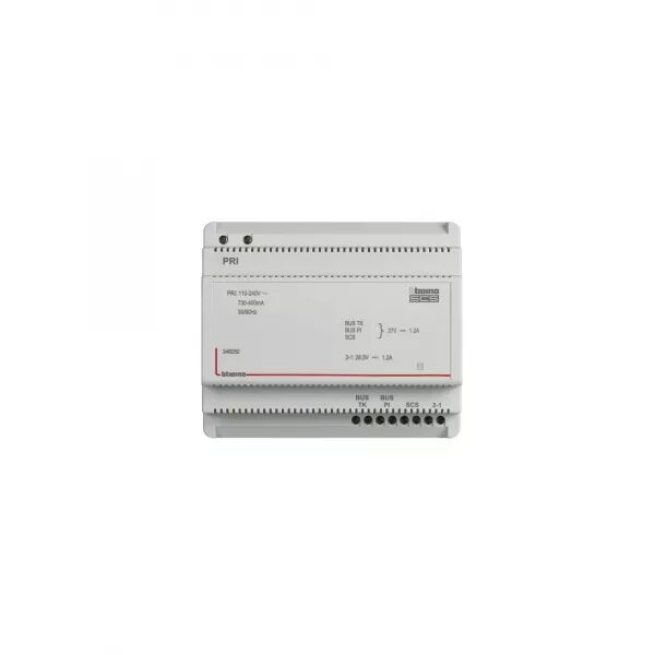 ALIMENTATION ET ADAPTATEUR VID�O POUR PORTIER 110V � 240V 27V= 1,2A - 8 MODULES