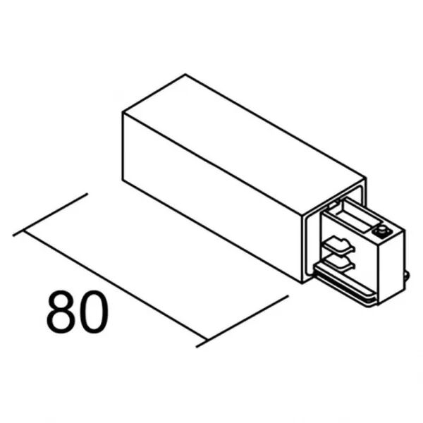 Alimentation Gauche pour rail 3 allumages (16349)