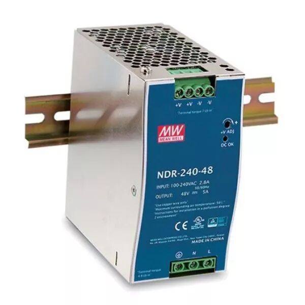 ALIMENTATION LED 24VDC 240W 90-264VAC DIN-RAIL