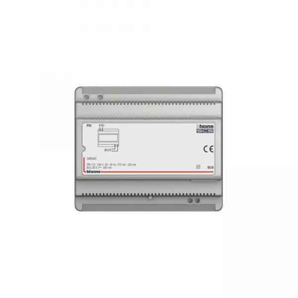 ALIMENTATION MODULAIRE POUR INSTALLATION AUDIO 2 FILS 230V 0,6A - 6 MODULES DIN