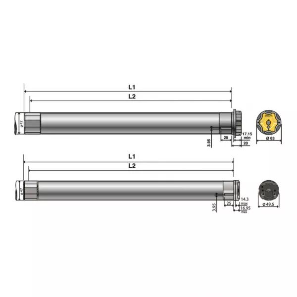 Altus� 50 RTS 25/17 - t�te ronde vvf 5m (1043329)
