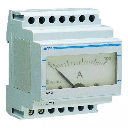 Amp�rem�tre analogique 0-100A branchement sur TI (SM100)