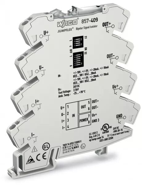 AMPLIFICATEUR ISOLATEUR BIPOLAIRE CONFIGURABLE COURANT/TENSION