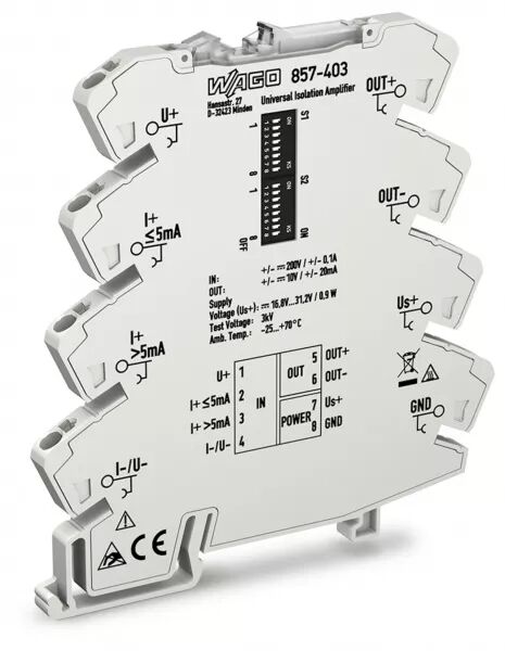 AMPLIFICATEUR ISOLATEUR BIPOLAIRE CONFIGURABLE TENSION