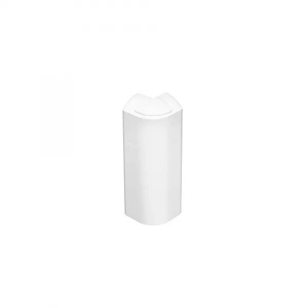 Angle ext�rieur variable +ou-10�- Pour plinthe Keva 125mmx20mm - PVC Blanc Artic
