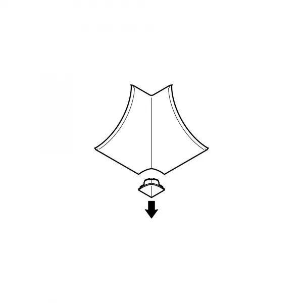 Angle int�rieur, angle plat pour corniche Keva 30mmx30mm -PVC Blanc Artic