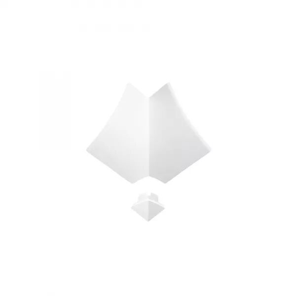 Angle int�rieur, angle plat pour corniche Keva 80mmx80mm -PVC Blanc Artic