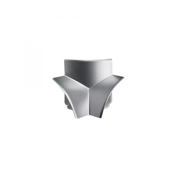 Angle int�rieur 3D pour corniche Logix 80x80mm - PVC couleur Aluminium