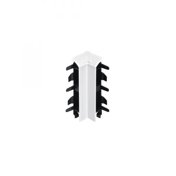 Angle int�rieur variable +ou-10�- Pour plinthe Keva 125mmx20mm - PVC Blanc Artic