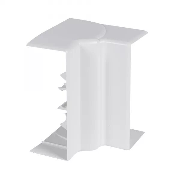Angle int�rieur variable 80�� 120�-Goulotte Logix 130x50mm-Blanc antimicrobien