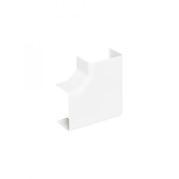 Angle plat - Pour goulotte de climatisation Viaclim 70x60mm - Blanc 9010
