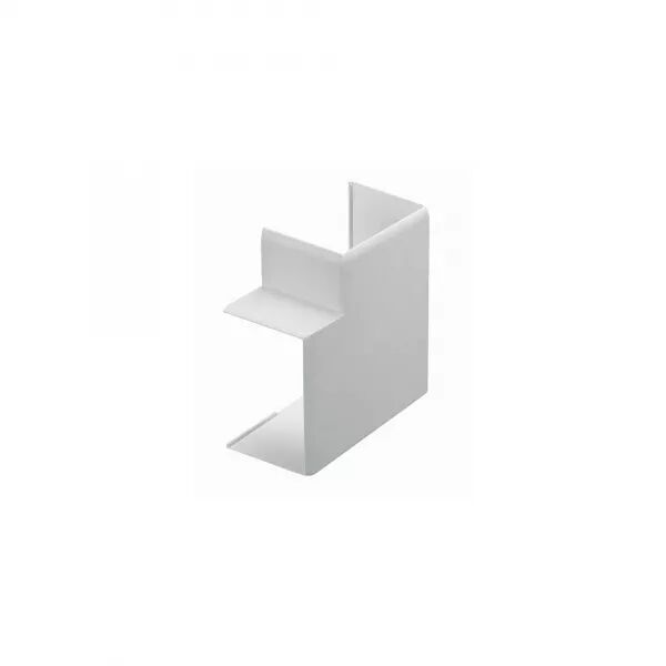 Angle plat - Pour goulotte de distribution Viadis 25x25mm - PVC Blanc Artic