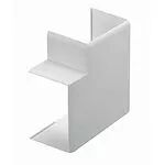 angle plat - pour goulotte de distribution viadis 90x60mm - pvc blanc artic (16483)