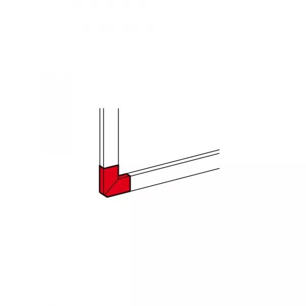 ANGLE PLAT 90� POUR GOULOTTES DLP MONOBLOC 65X195MM - BLANC