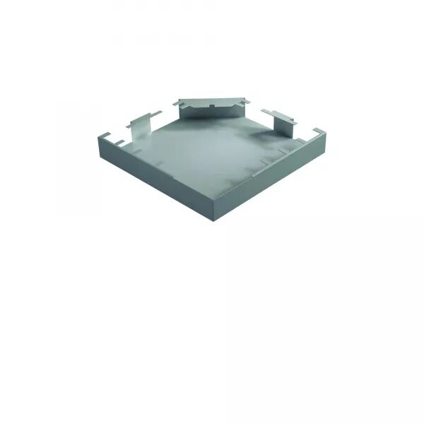 ANGLE PLAT P.DABA50080,ACIER,ALU BLANC