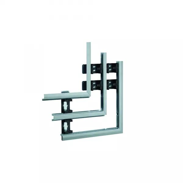 ANGLE PLAT POUR BKIS �PAIS 25MM DOUBLE HAUTEUR ACIER (VERZ) ZINGU�