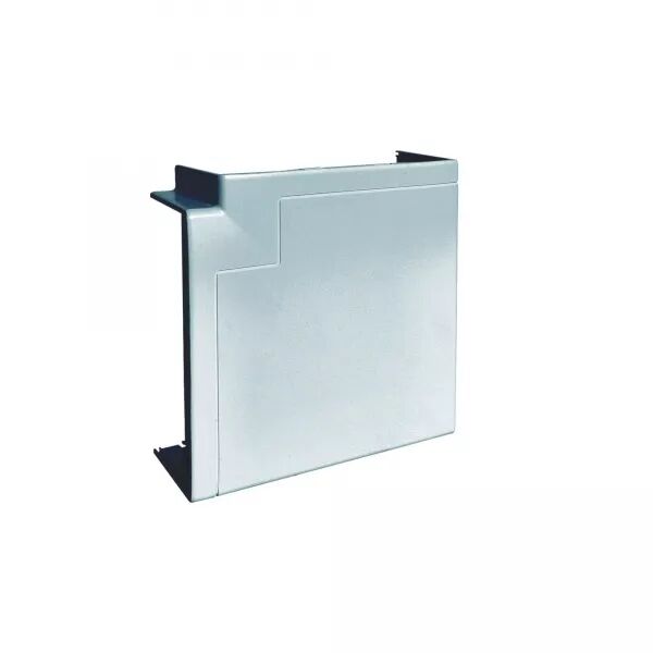 ANGLE PLAT POUR GOULOTTE D\'INSTALLATION GBA 50X130MM, PVC COULEUR ALU