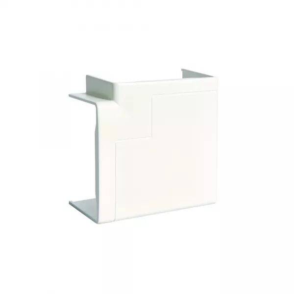 ANGLE PLAT POUR GOULOTTE D\'INSTALLATION GBD ET GBA 50X85MM, BLANC